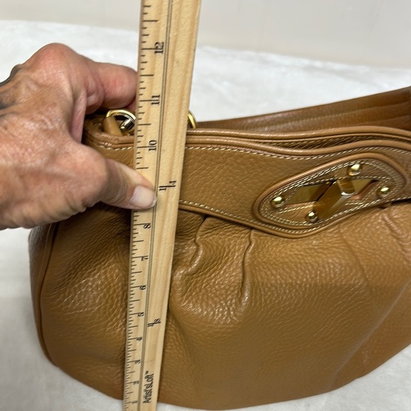 Maxx New York Tan Hobo Shoulder Bag with Gold Hardware - Picture 11 of 14
